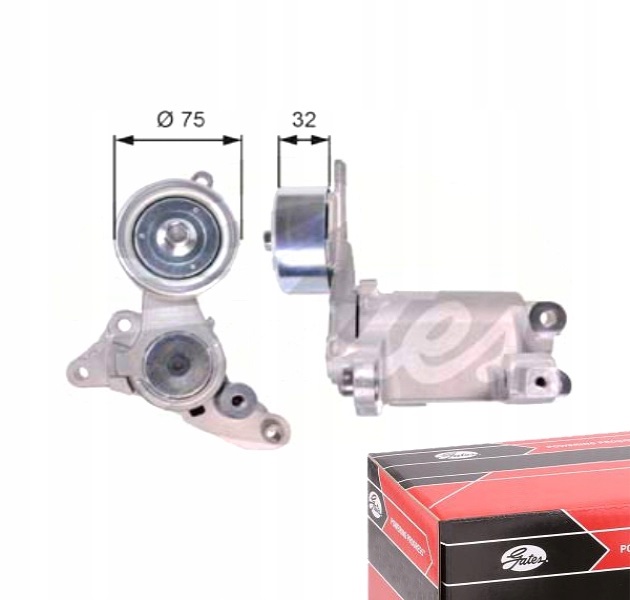 фото №1, Натяжитель ремень клиновой gates do toyota hilux 3.0