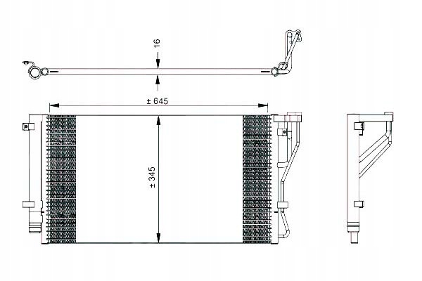 фото №1, Конденсатор кондиціонера kia carens 06- nrf