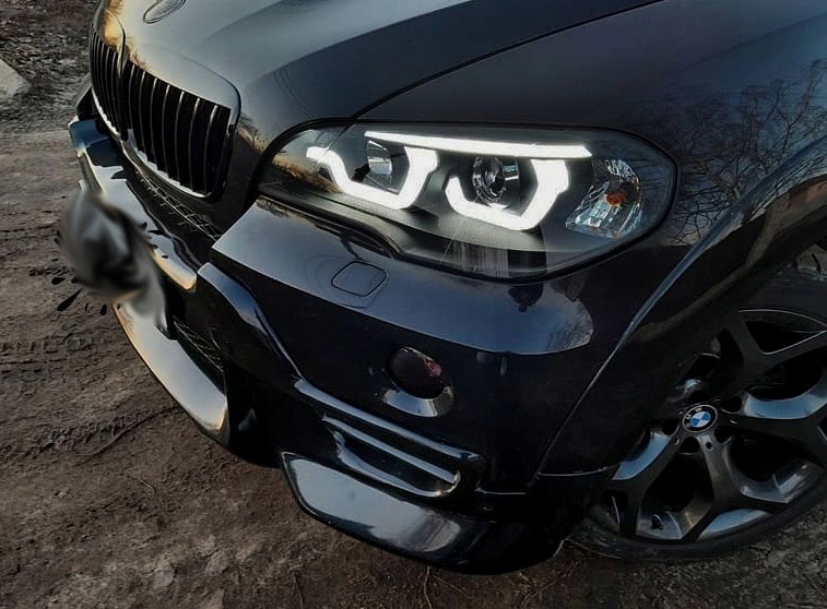 фото №7, Bmw x5 ii e70 06-10 лампи фари led 3d кільця