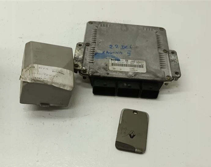 фото №4, Набір стартовий комплект ключ бортовий комп'ютер renault laguna ii 2.2 dci