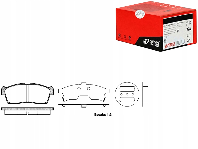 фото №1, Remsa 1199.00 набір гальмівних колодок гальмівних, гальма дискові