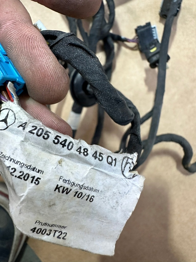 фото №9, Жгут бампера задняя, задняя электропроводка бампера mercedes c klasa w205