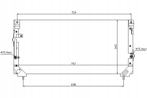 фото №1, Nissens конденсатор кондиционера toyota land cruiser
