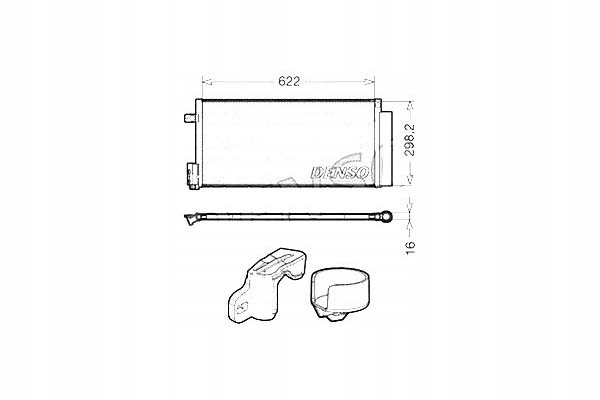 фото №1, Конденсатор кондиціонера abarth grande punto punto a