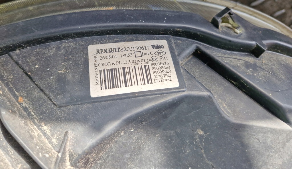 фото №4, Лампа правий перед kangoo i lift