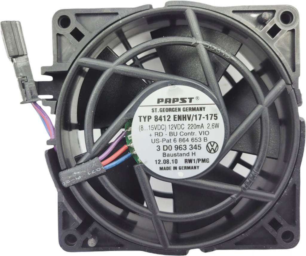 фото №1, Vw phaeton ii lift 3gp вентилятор сидіння сидіння вентиляція 3d0963345