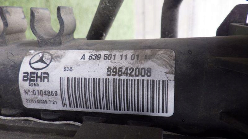 Комплект радиатор mercedes vito ii w639 2.2 cdi a6398350070 a6395011101 Доставка