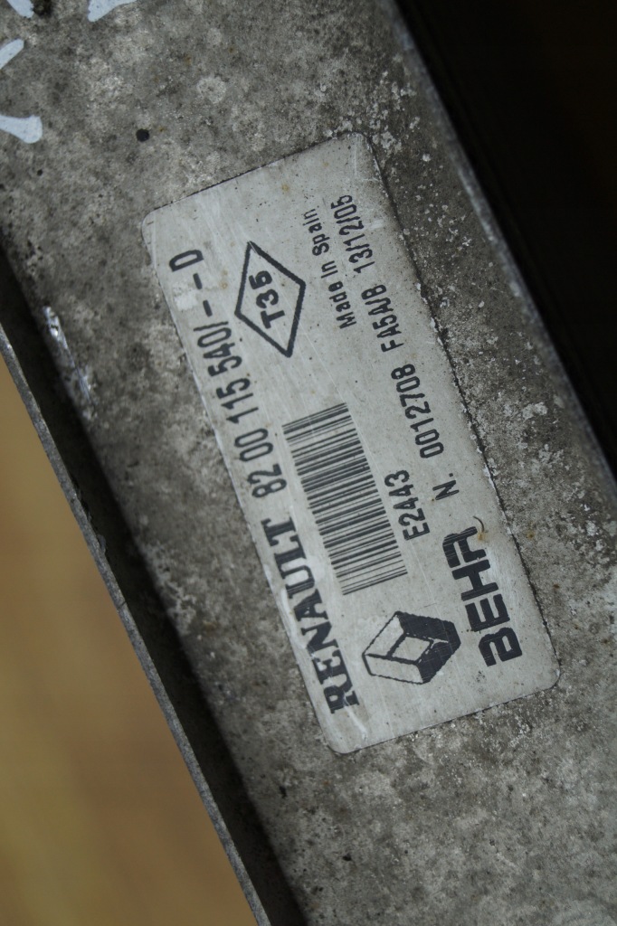 фото №2, Інтеркулер renault scenic ii 1.5 dci 8200115540d