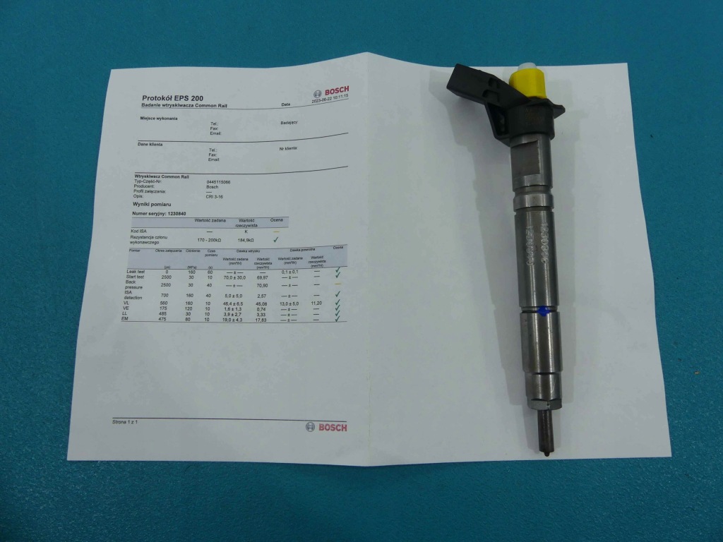 фото №1, Test форсунка mercedes gl i x164 0445115066 4.0