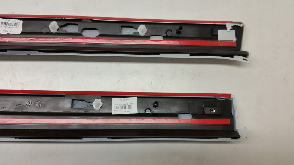 фото №8, Молдинг дверь левый перед задняя vw sharan ii 7n0854939 7n0854949 белый jak nowa