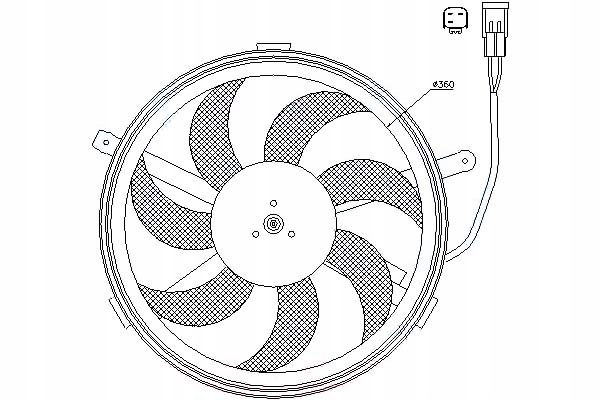 фото №2, Nissens 85631 вентилятор, охолодження двигуна