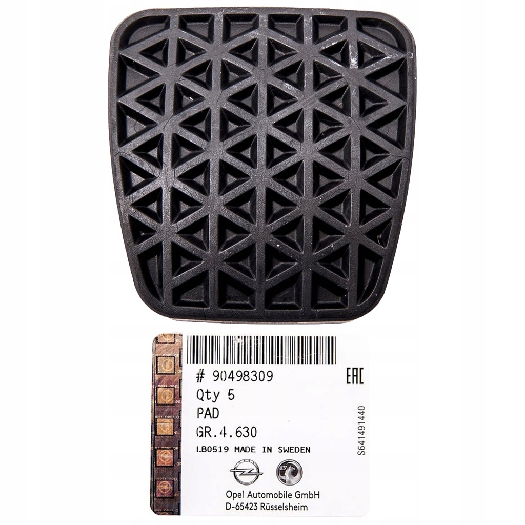 фото №12, Резиновый элемент педали накладка na педаль opel zafira a b astra ii iii g h оригинал gm