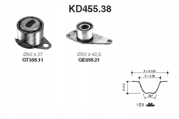 фото №2, Snr комплект - набір ремінь розподільного валу 7700726440 820
