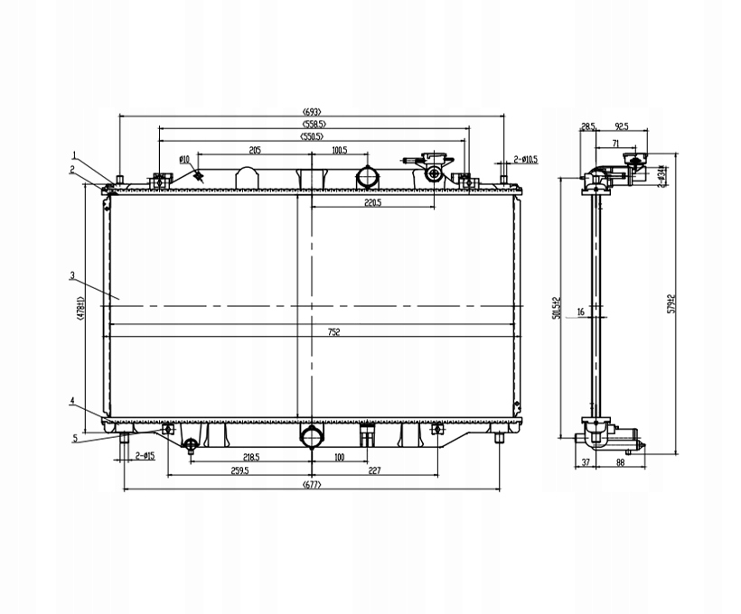 Купить Радиатор mazda cx-5, 12 - 17 sh0115200
