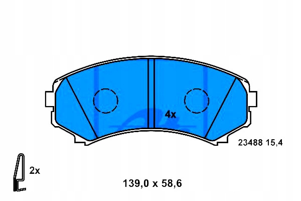 фото №2, Тормозные колодки тормозные mitsubishi перед grandis pajero 2
