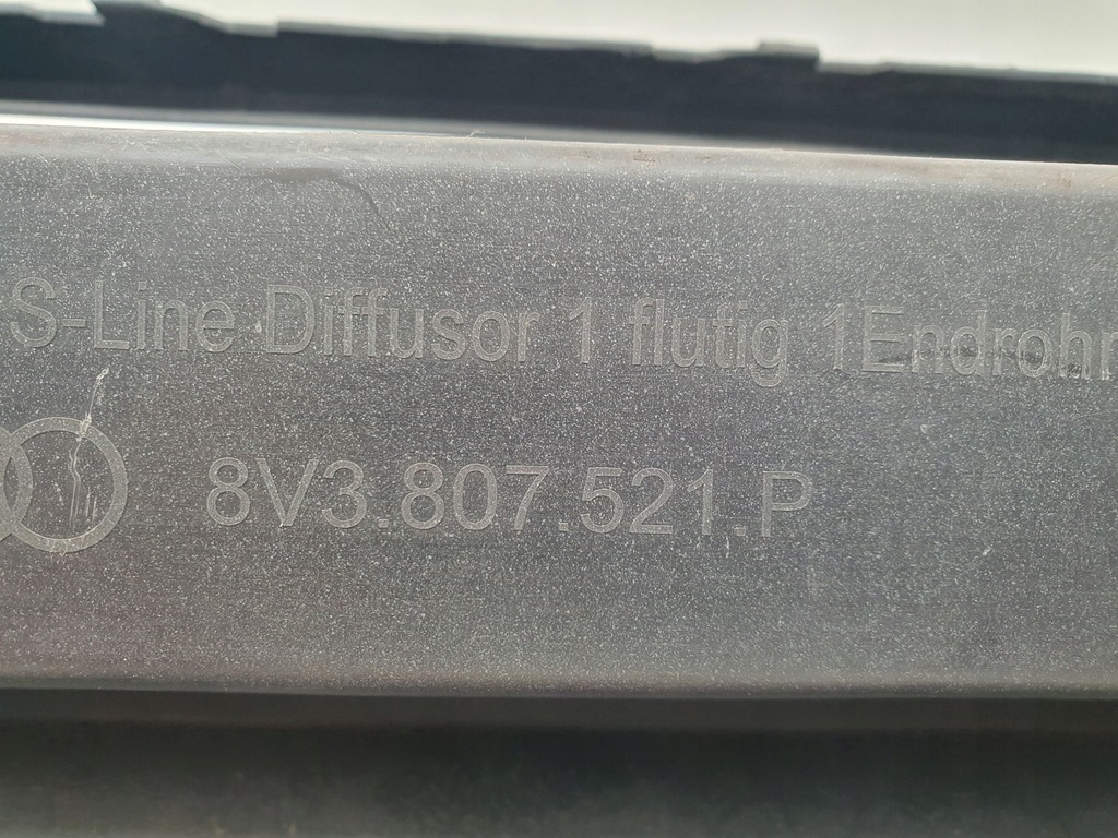 фото №11, Спойлер бампера задняя audi a3 8v lift s-line