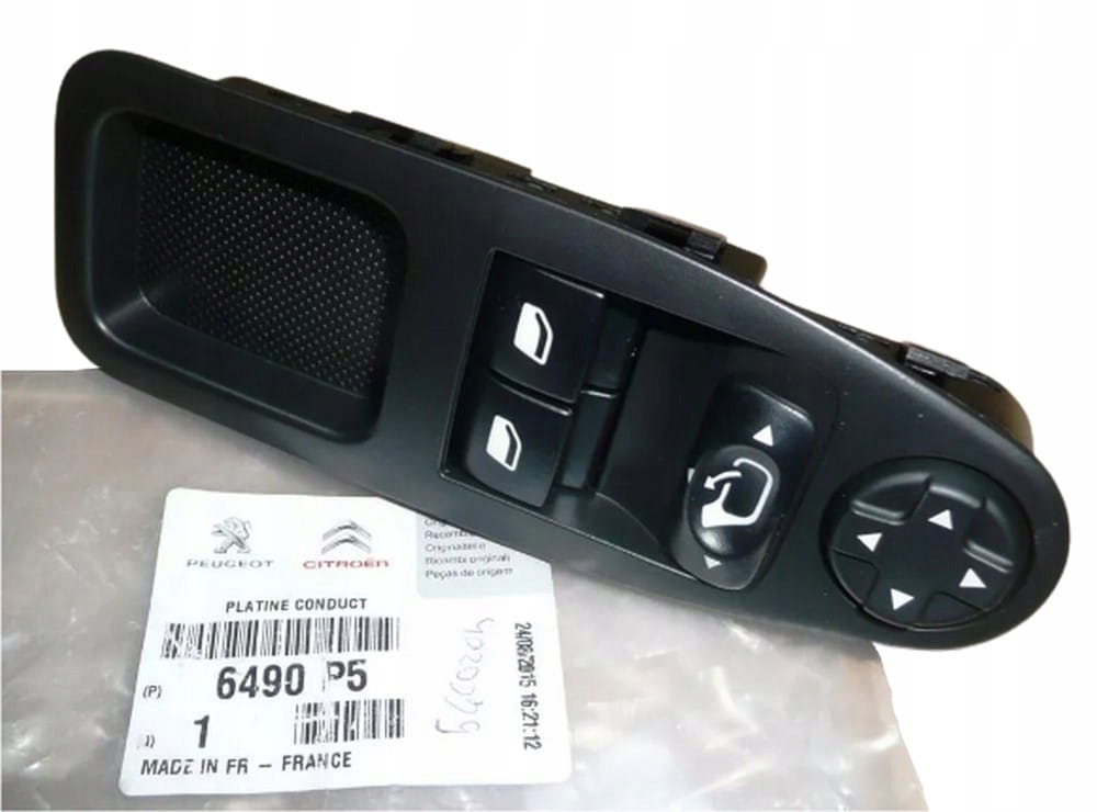 фото №1, Панель керування вікон оригінал 6490p5 jumpy 3 expert 3 scudo