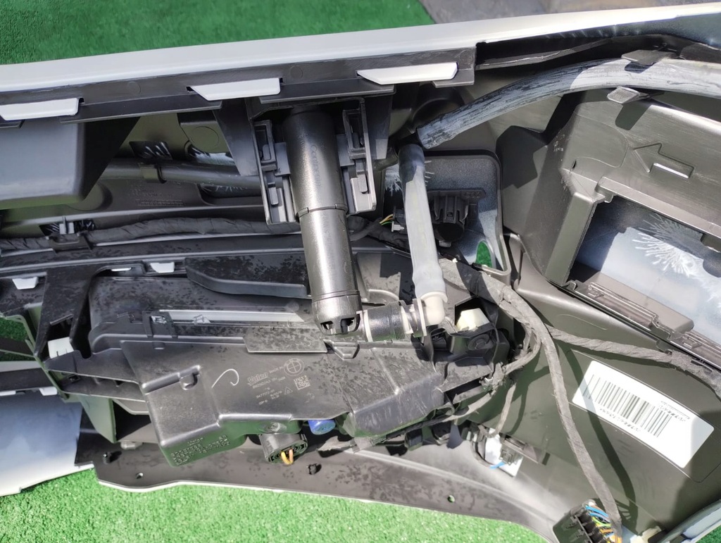 фото №14, Бампер перед bmw 6 gt g32 7415532 оригинальный номер новый комплект жгут омыватель drl хром