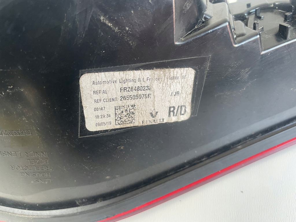 фото №15, Лампа задняя задняя правая левая renault talisman kombi 265559260r 265505075r