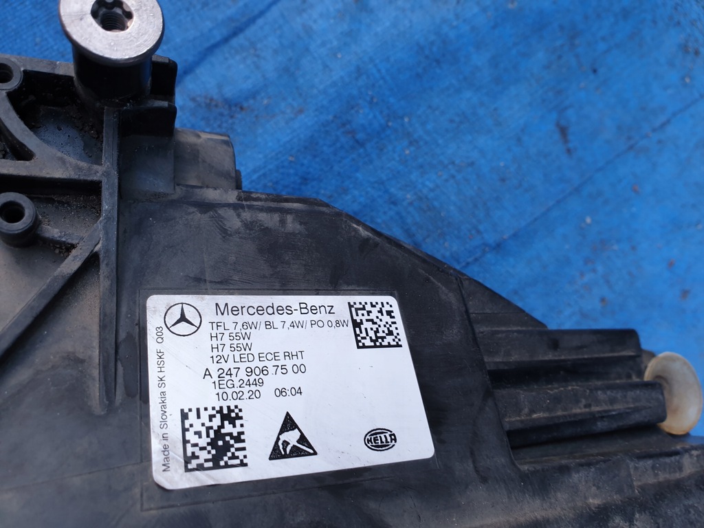 фото №8, Mercedes b-klasa w247 w 247 лампа передняя левая