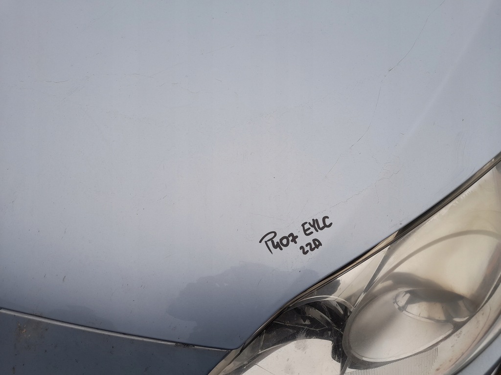 фото №12, Peugeot 407 капот крышка двигателя eylc