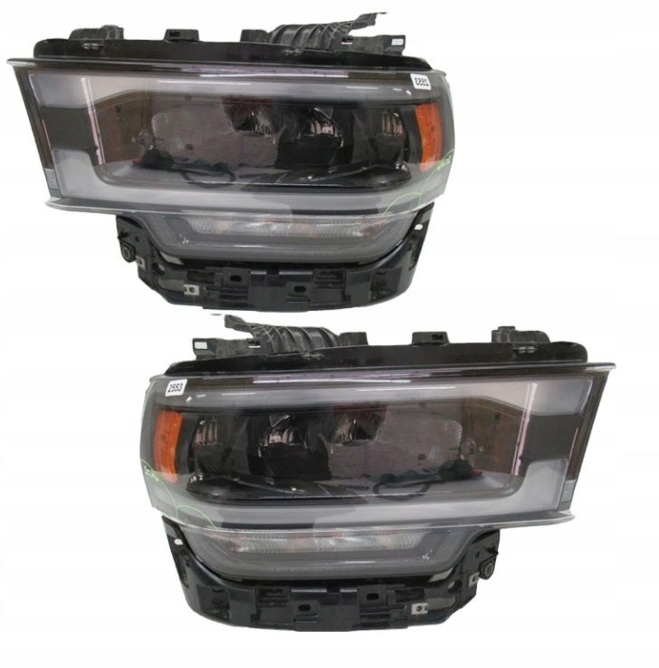фото №1, Dodge ram 2500 3500 2019-2024 лампа лампы передние led комплект nowe чёрные
