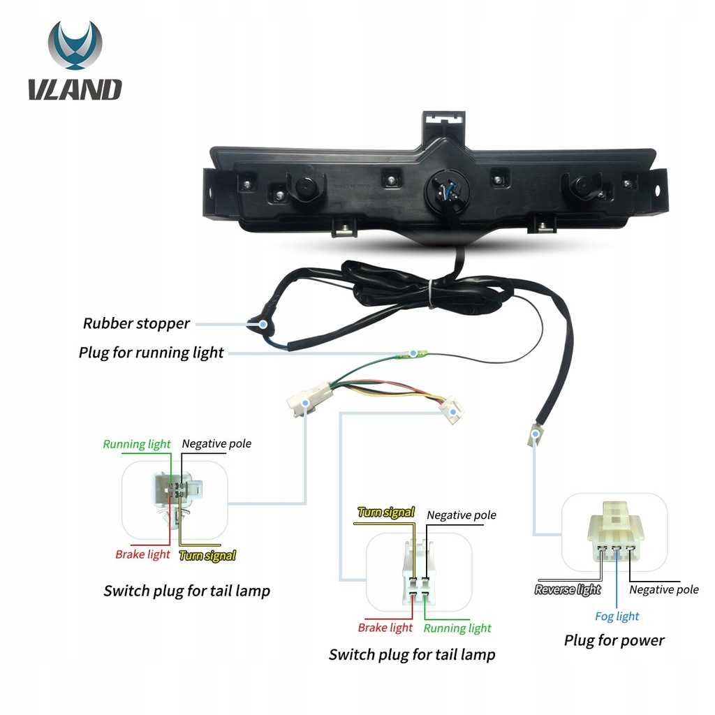 фото №14, Лампа задняя заднего вида заднего вида бампер vland led toyota gt86 gt-86 frs brz