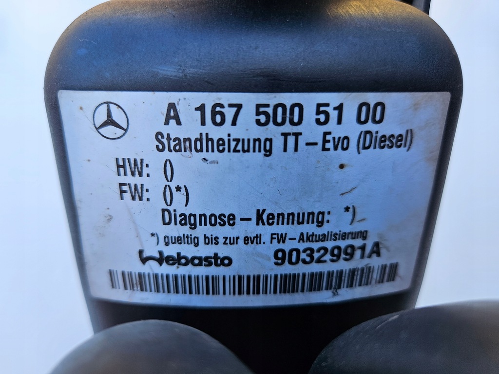 фото №6, Webasto thermo top evo mercedes ml w167 a1675005100