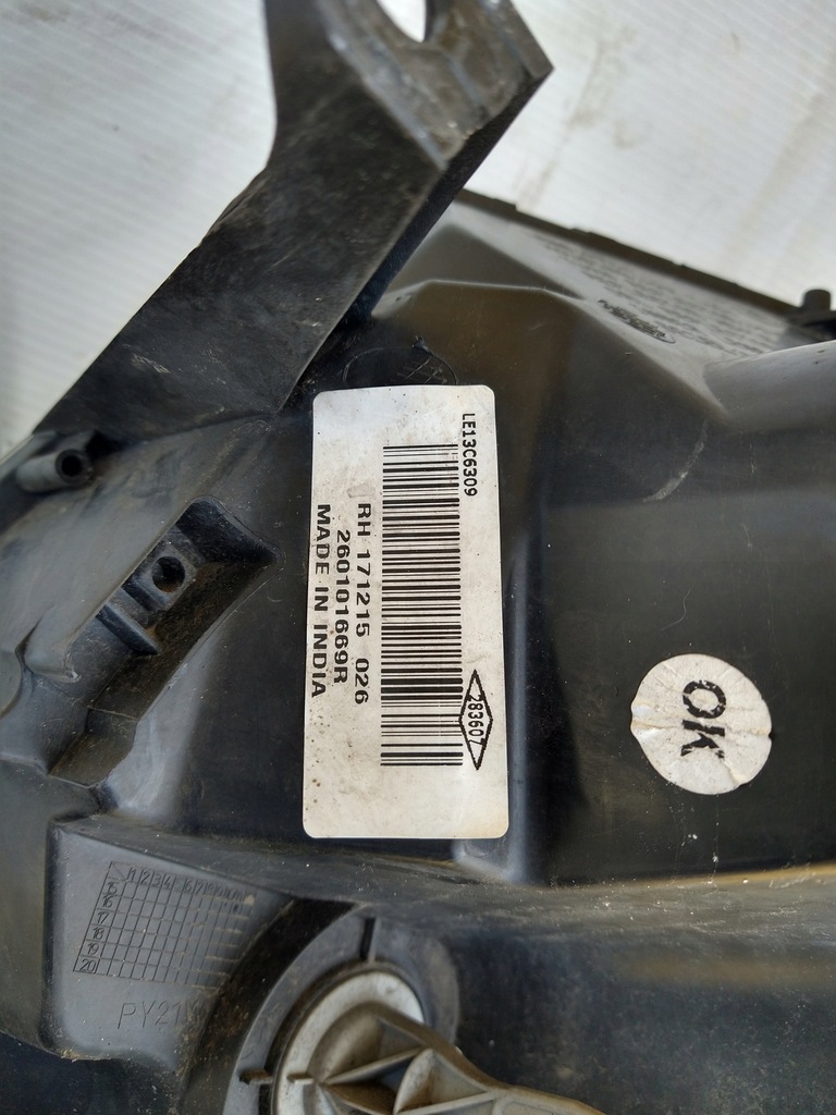 фото №11, Dacia duster i lift лампа правый перед правая передняя 260101669r anglik uk