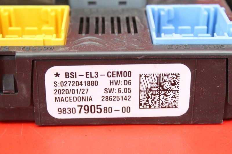 фото №9, Коробка предохранителей bsi 9830790580 citroen c3 3 iii 1.2 vti 83 km 16-20