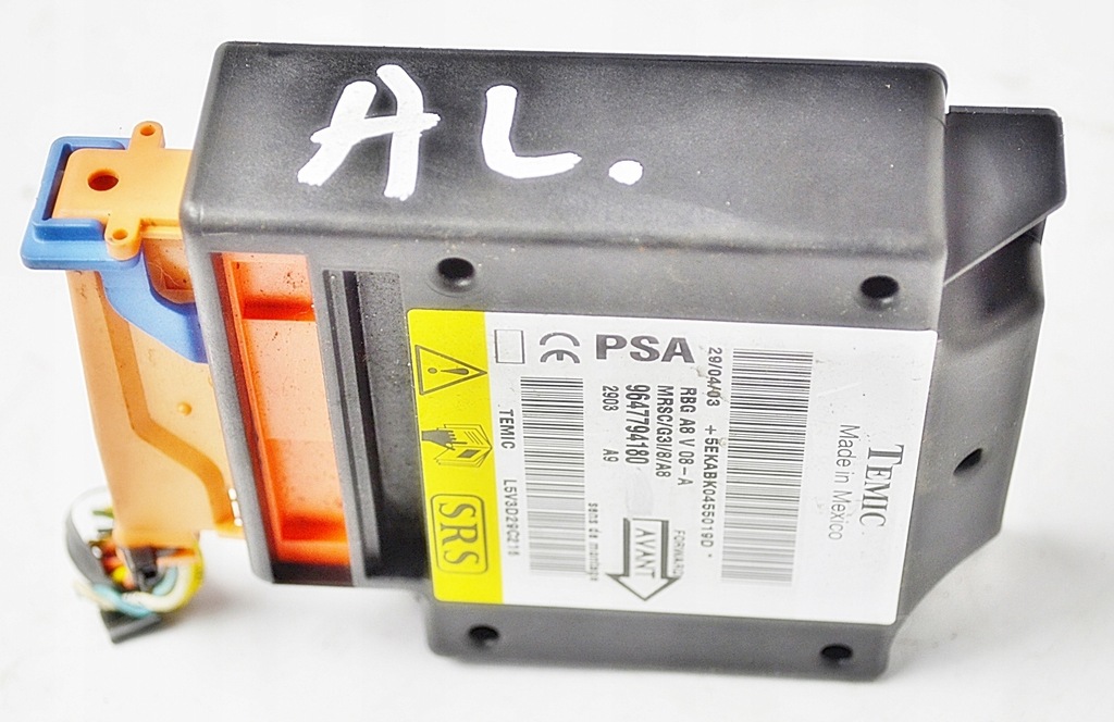 фото №6, Citroen c2 c3 c4 датчик модуль подушок 9647794180