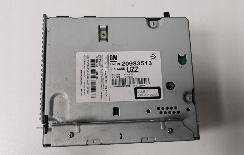 фото №1, Радіо cd 20983513 uzz opel meriva astra