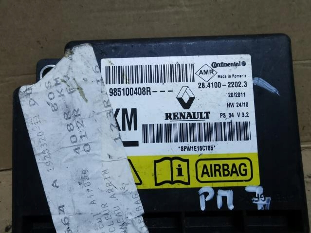 фото №3, Модуль подушка безпеки renault scenic iii 985100408r 08-16