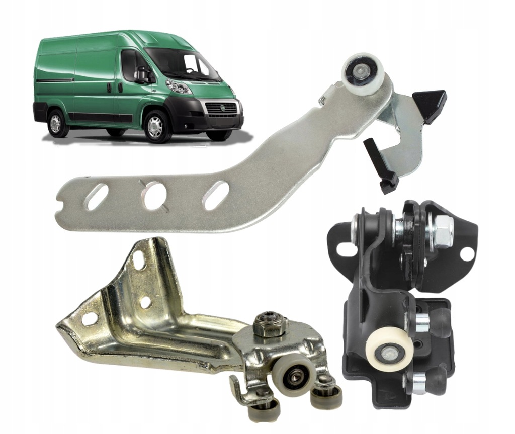 фото №1, Візки ролики 3 szt. ducato jumper boxer 2006 - комплект