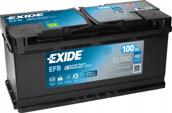 фото №1, Акумулятор exide efb 100ah 900a el1000