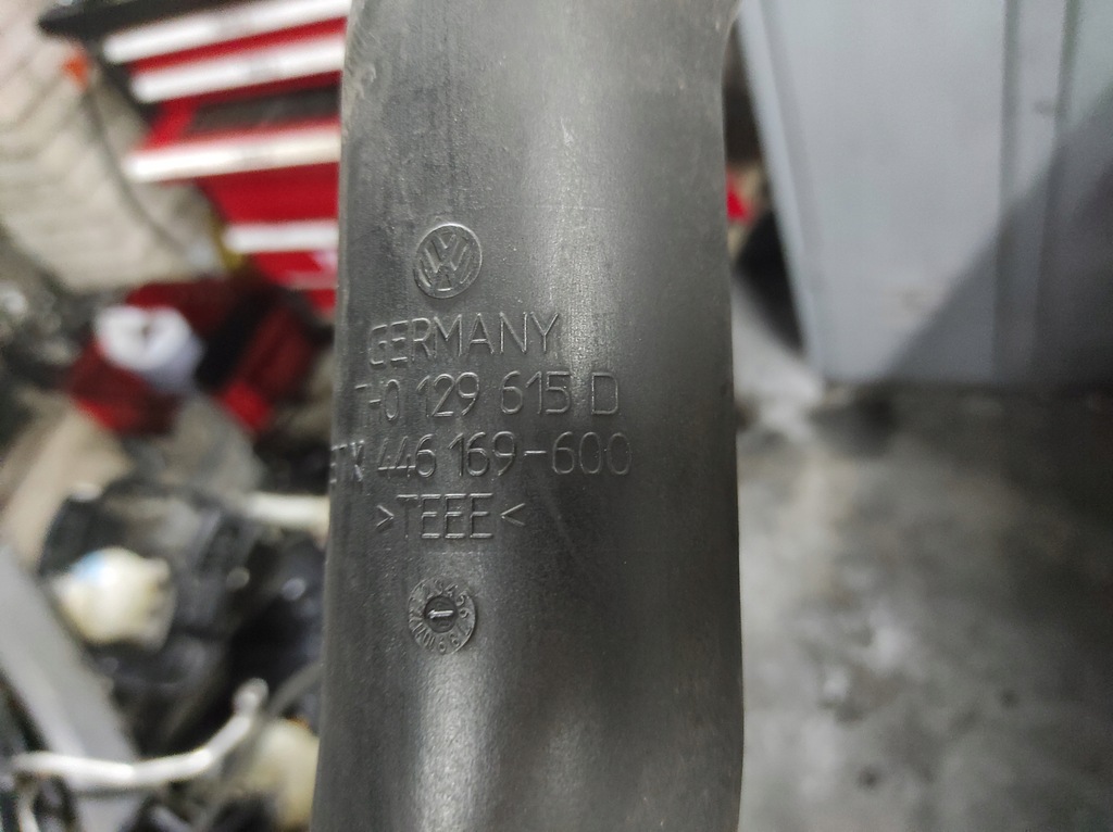 фото №6, Vw t5 труба труби повітря do турбіни 7h0 129 619 d