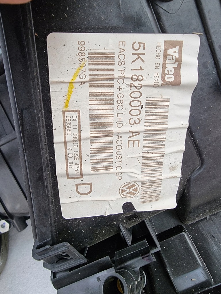 фото №7, Отопитель комплектная 5k1820003ae golf vi