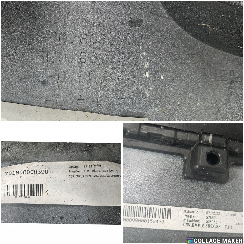 фото №15, Skoda superb iv 4 2023 - бампер перед 6 x pdc 3p0807221 лак lc9a