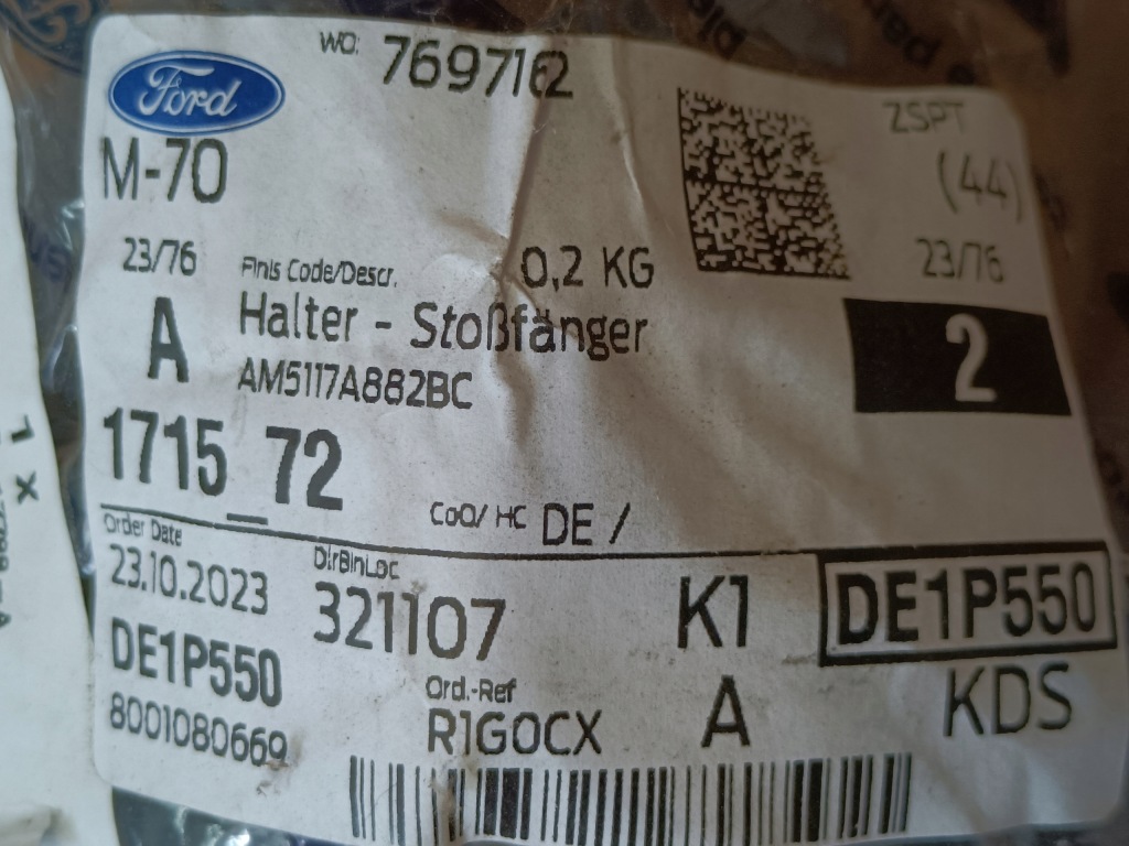 Ford c-max energi 14- c-max 15- напрямна бампера лівий задня am51-17a882-bc Ціна