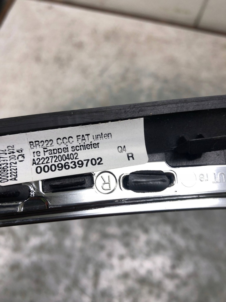 фото №6, Молдинг dekor правий перед mercedes s-klasa w222 amg a2227200402