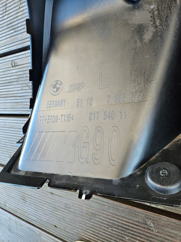 Диффузор спойлер бампера левый bmw m5 g90 7885577 с Разборки