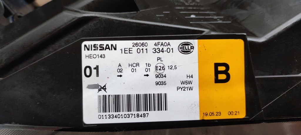 фото №14, Лампа перед nissan e-nv200