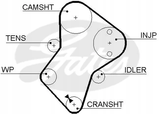 фото №13, Комплект - набор ремень распределительного вала [gates]