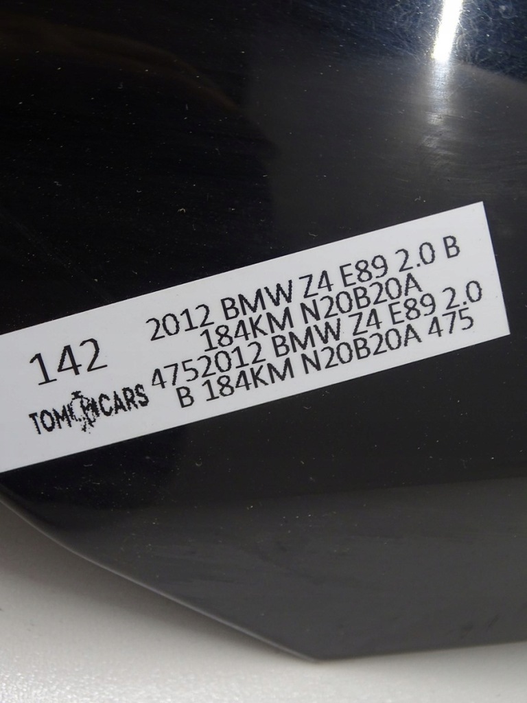 Капот крышка двигателя bmw z4 e89 09-16r czarna лак 475 Доставка