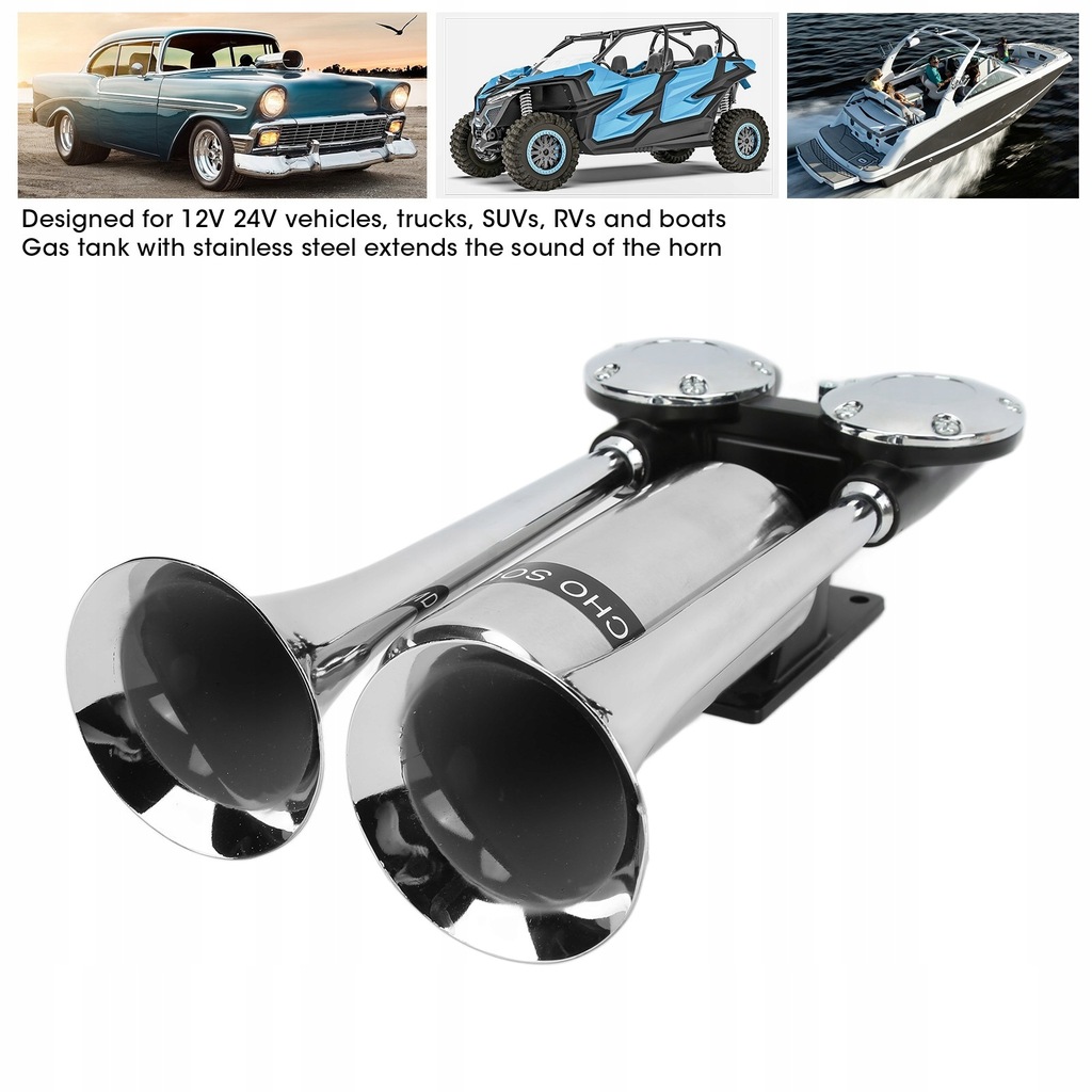 фото №11, Клаксон сигнал звуковой автомобильный tir 12v/2