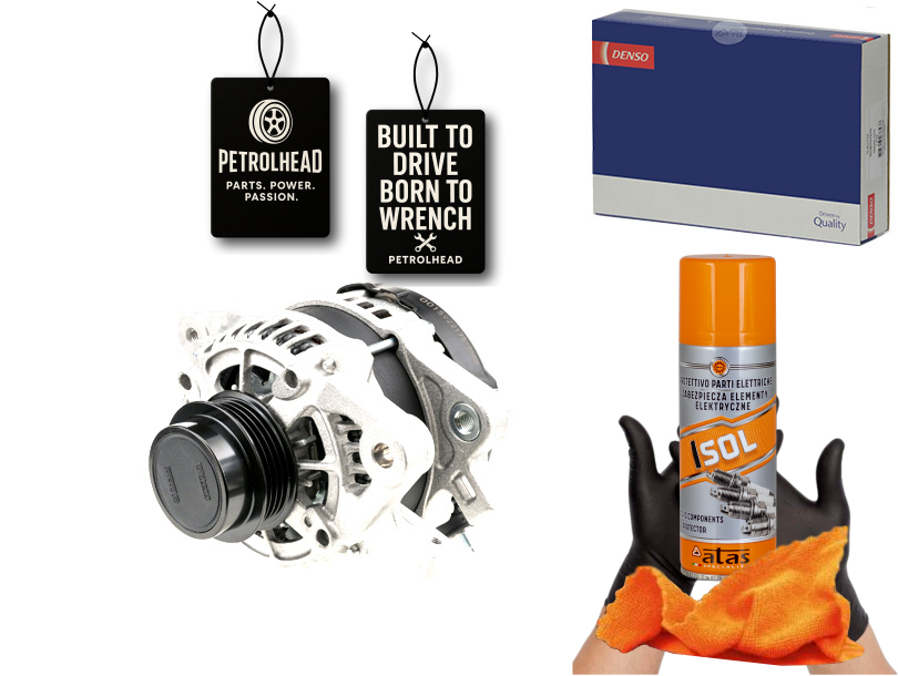 фото №1, Генератор toyota yaris 1.5 03.17- denso #petrolhead pro+ kit4