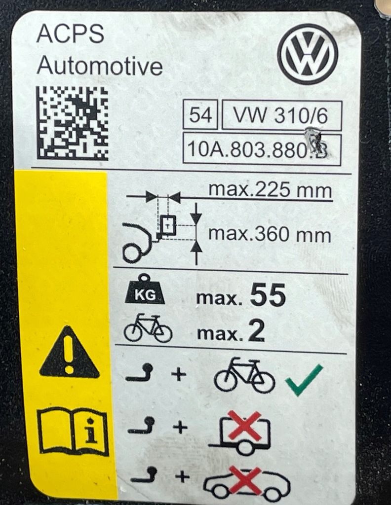 фото №8, Vw id.3 id3 hak буксировочный шар 2x ключ 10a803881b