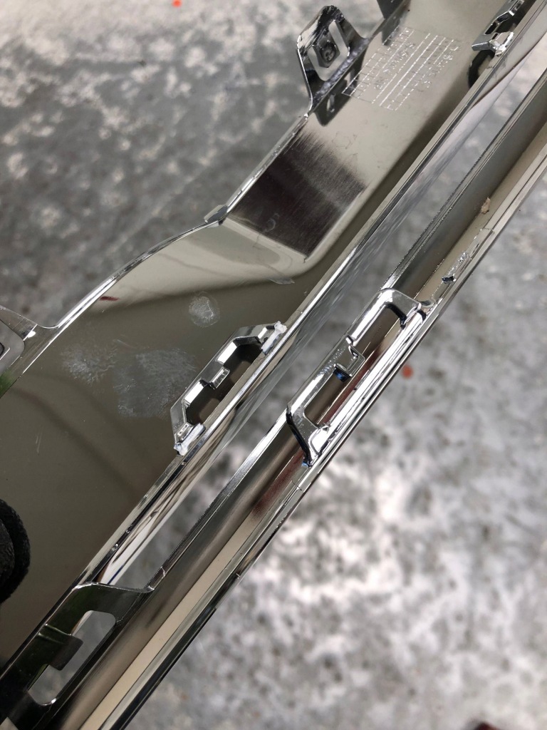 Диффузор хром бампера задний  mercedes w214 amg a2148853401 Доставка