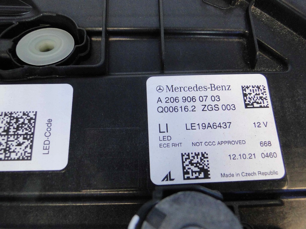 фото №13, Mercedes c klasa w206 206 лампа ліва led high perf