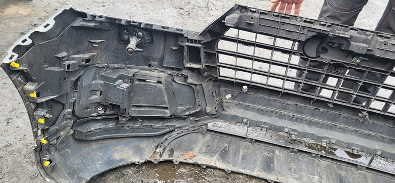 Audi q7 4m 16r бампер перед передній решітка радіатора lz7s голий Зі Шроту